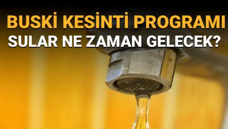 Bursa Nilüfer'de Su Kesintisi Ne Zaman Bitecek? BUSKİ Programı Açıklandı